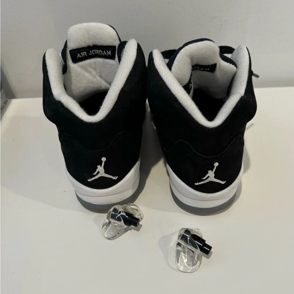 Air Jordan Retro 5 GS Oreo 5Y Moonlight Black/White nike boys - Picture 6 of 7